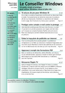 Le Conseiller Windows - septembre 2016 - Une - Web